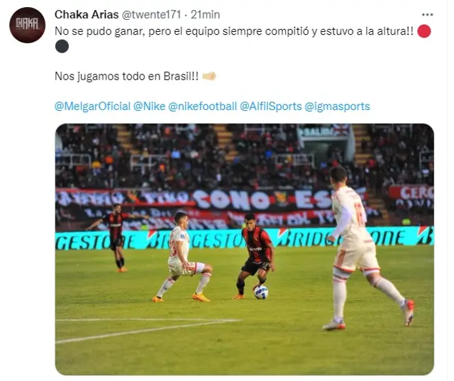 Alexis Arias y el mensaje a días de la vuelta de la Copa Sudamericana.    