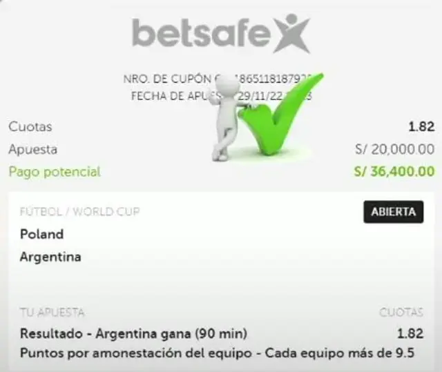 <em>Apuesta del joven.</em>   