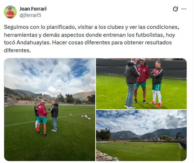 Ferrari junto a Mano Menezes se encuentran visitando a los clubes Ferrari junto a Mano Menezes se encuentran visitando a los clubes