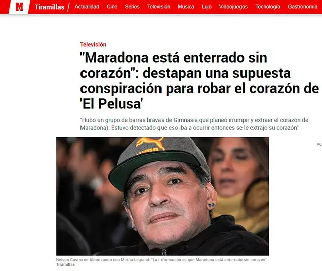 Diario Marca de España informa supuesta conspiración contra Maradona. Diario Marca de España informa supuesta conspiración contra Maradona.