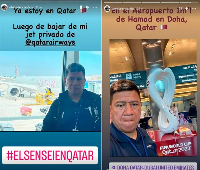 Silvio Valencia en Qatar.