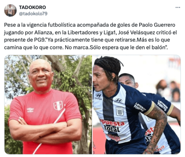 José Velásquez, Paolo Guerrero