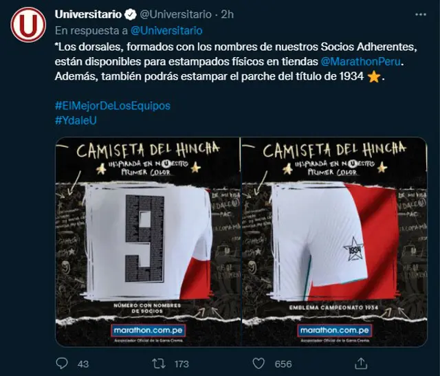 Camiseta U titulo 1934 Alianza 
