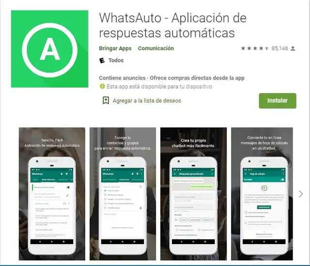 Mensajes automáticos en Whatsapp