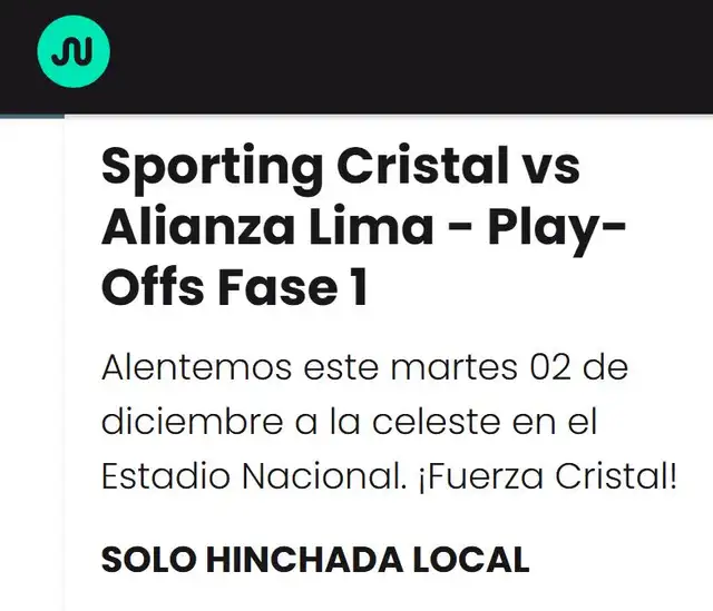 Sporting Cristal vs Alianza Lima