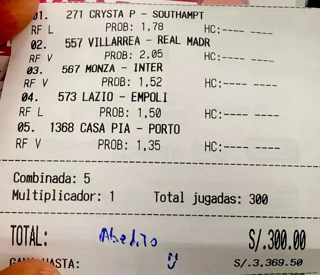 apuesta deportiva