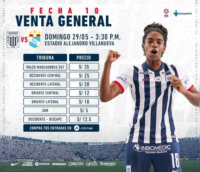 Precio de entradas Alianza Lima vs. Sporting Cristal.
