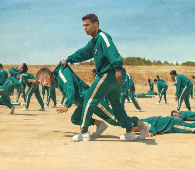 Cristiano Ronaldo meme El Juego del Calamar Manchester City