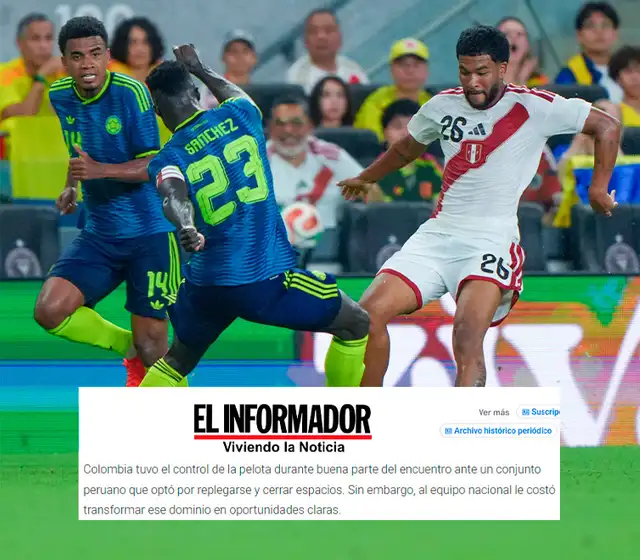Perú vs Colombia, Selección peruana