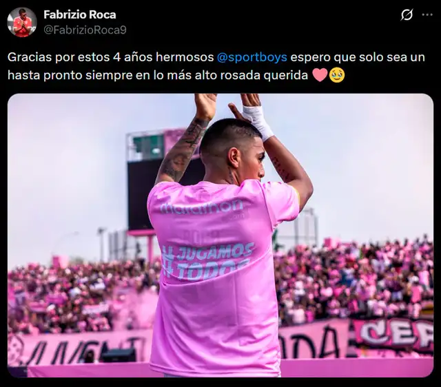 Fabrizio Roca, Sport Boys Fabrizio Roca, Sport Boys