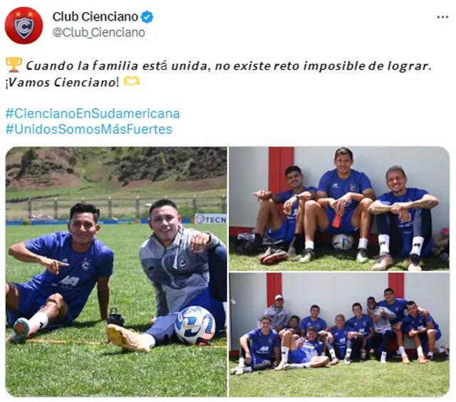 Cienciano mandó potente mensaje a poco de jugar ante Universitario.