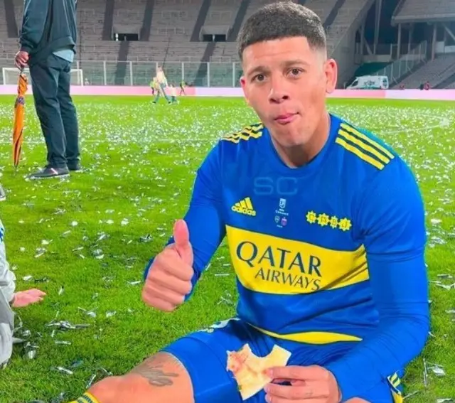 Marcos Rojo con Boca Juniors.