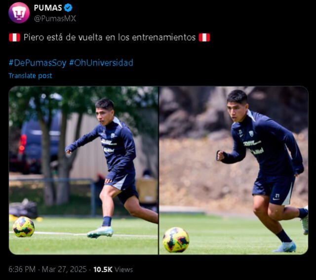 Foto: Pumas UNAM Foto: Pumas UNAM