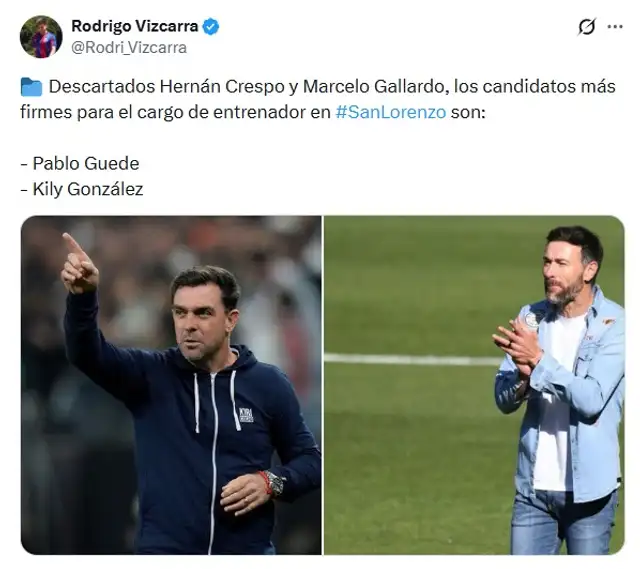 Pablo Guede puede llegar a San Lorenzo  