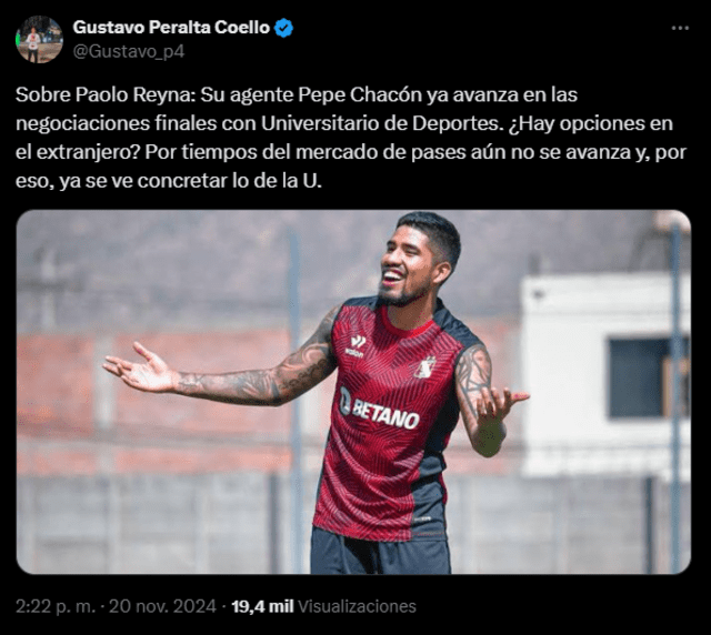 Paolo Reyna, Universitario de Deportes