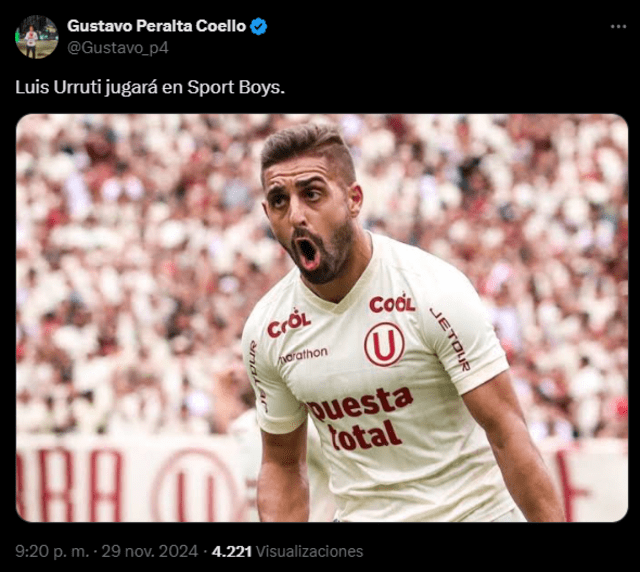 Luis Urruti, Sport Boys