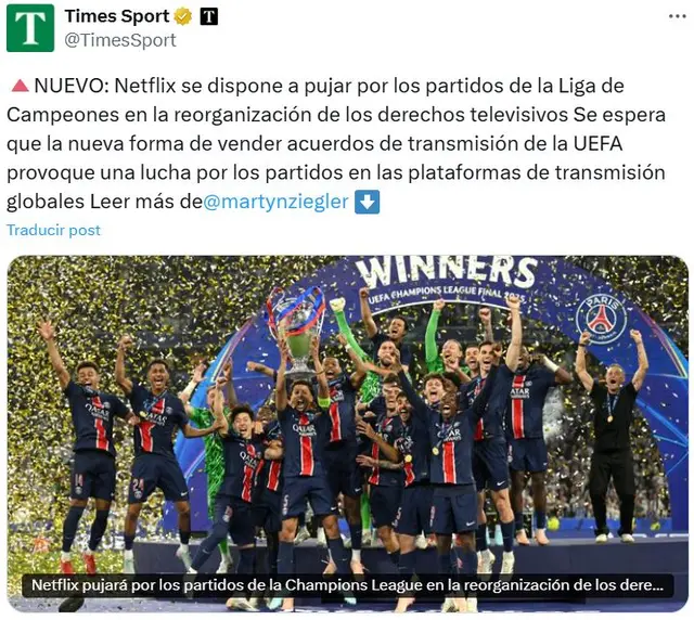 Champions League, Netflix