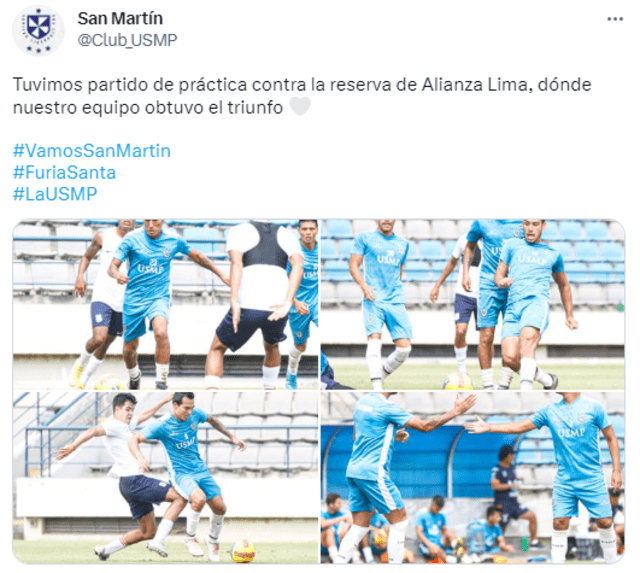Universidad San Martín venció a Alianza Lima en amistoso. Universidad San Martín venció a Alianza Lima en amistoso.