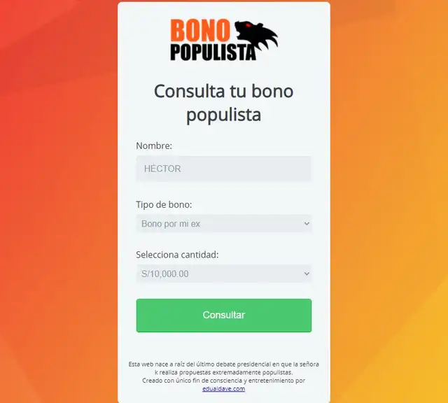 bono populista bono populista