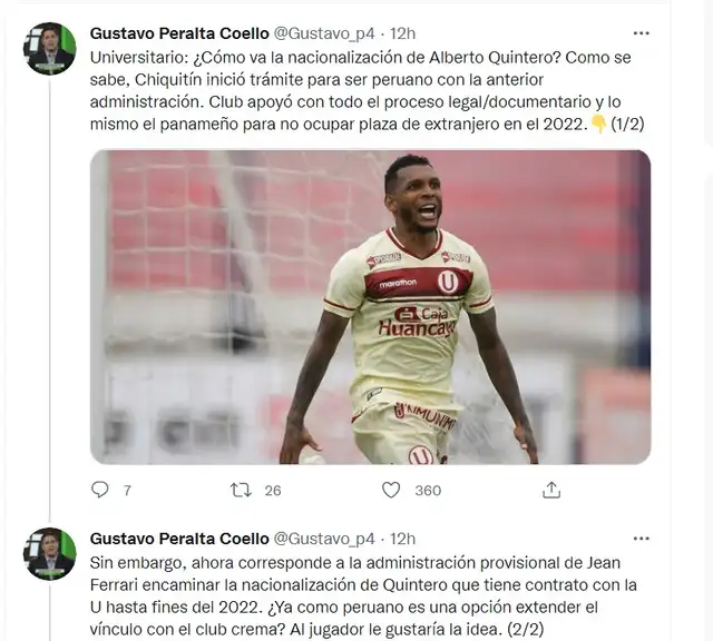 Twitter Gustavo Peralta Twitter Gustavo Peralta