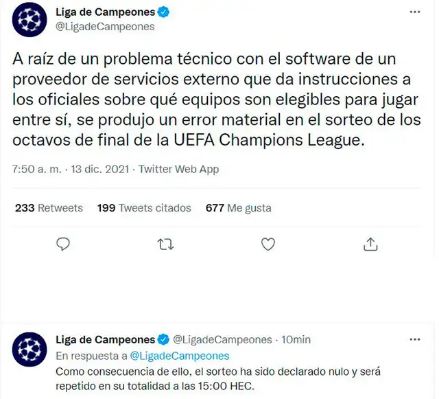 Sorteo Champions League