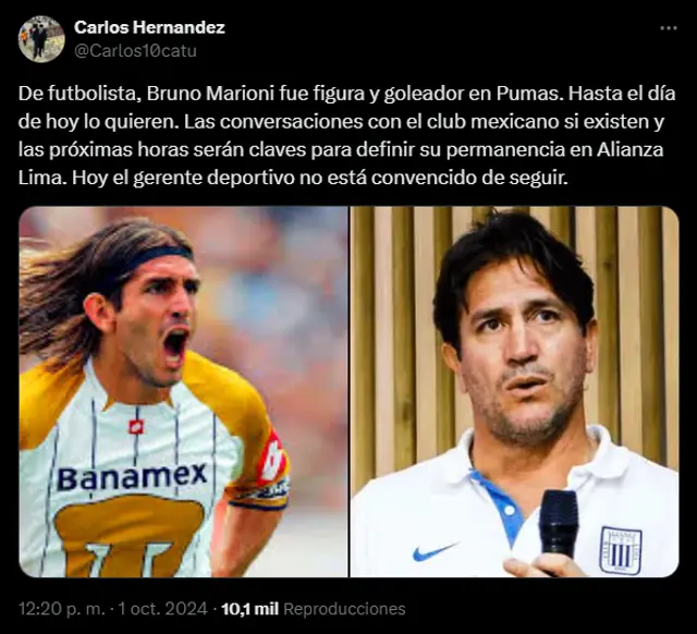 Bruno Marioni, Alianza Lima
