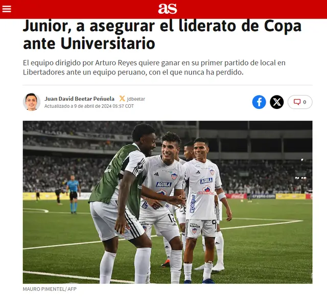 Junior vs Universitario Junior vs Universitario