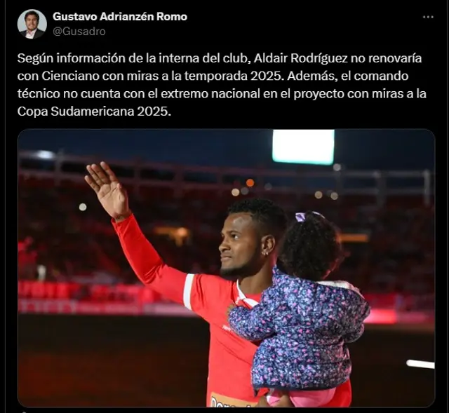 Aldair Rodríguez ha marcado 2 goles a lo largo de la temporada.   