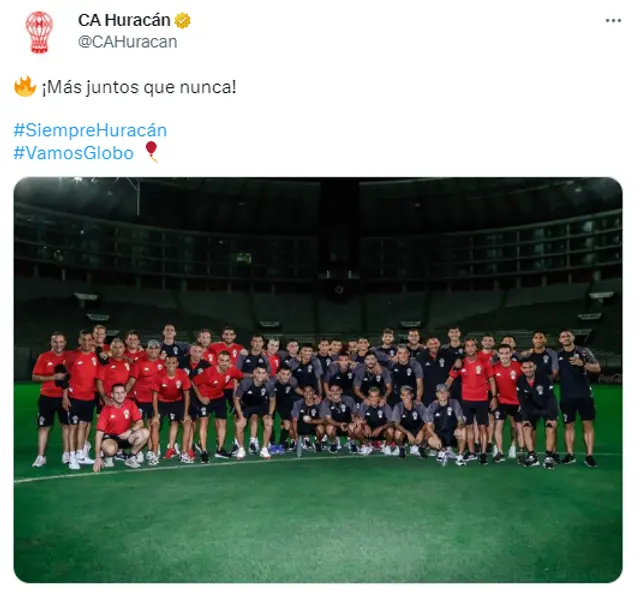 Huracán dejó una imponente postal a poco de jugar ante Sporting Cristal.