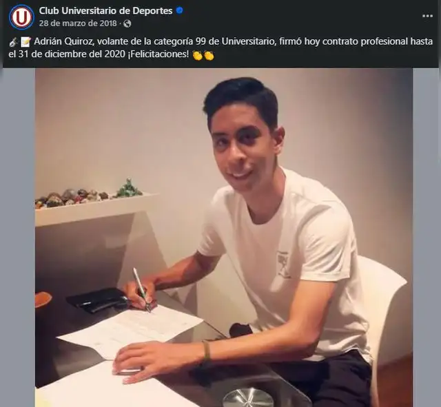 Adrián Quiroz, Universitario de Deportes