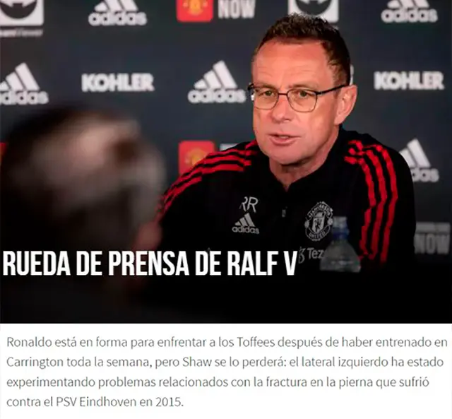 Ralf confirmó el regreso de Cristiano Ronaldo. Ralf confirmó el regreso de Cristiano Ronaldo.