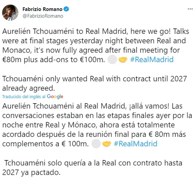 Real Madrid fabrizio romano