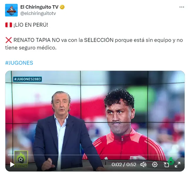 El Chiringuito, Renato Tapia