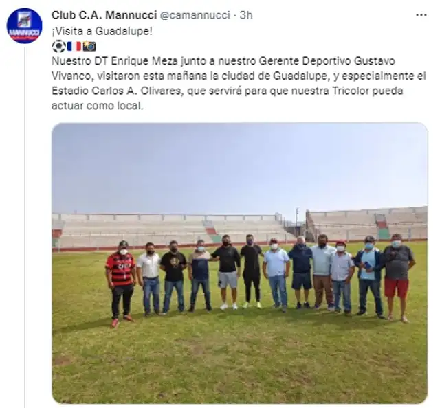 Carlos Mannucci utilizará el Estadio Carlos Olivos.