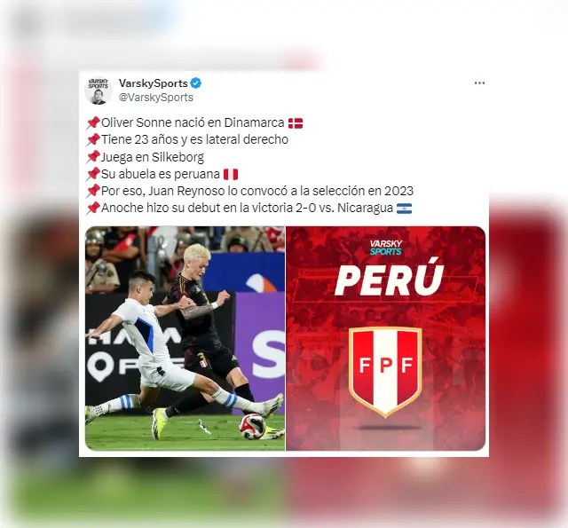 Juan Pablo Varsky destacó el debut de Oliver Sonne.   