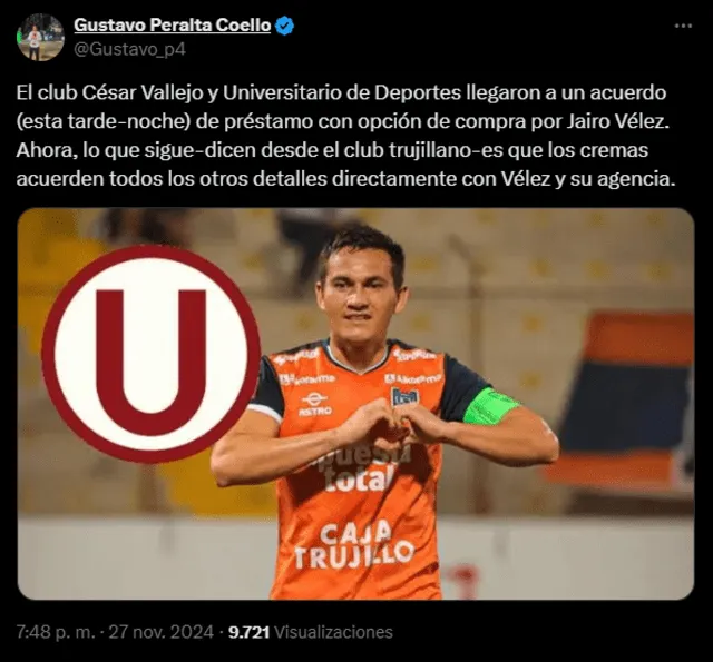 Jairo Vélez, Universitario de Deportes
