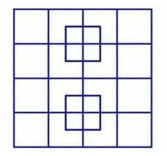 Reto visual: ¿cuántos cuadrados hay en la imagen? Reto visual: ¿cuántos cuadrados hay en la imagen?