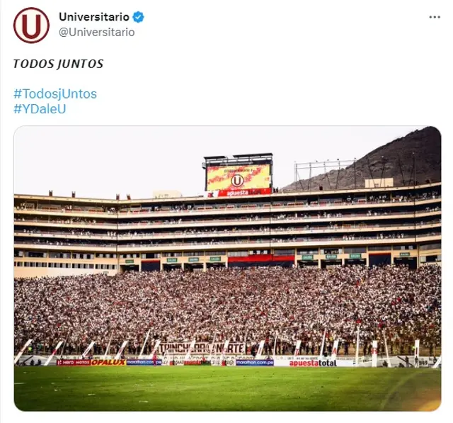 Universitario mensaje