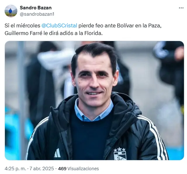 Guillermo Farré, Sporting Cristal