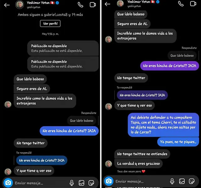 chat Yoshimar Yotún