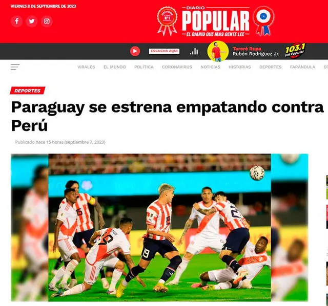 Perú vs Paraguay