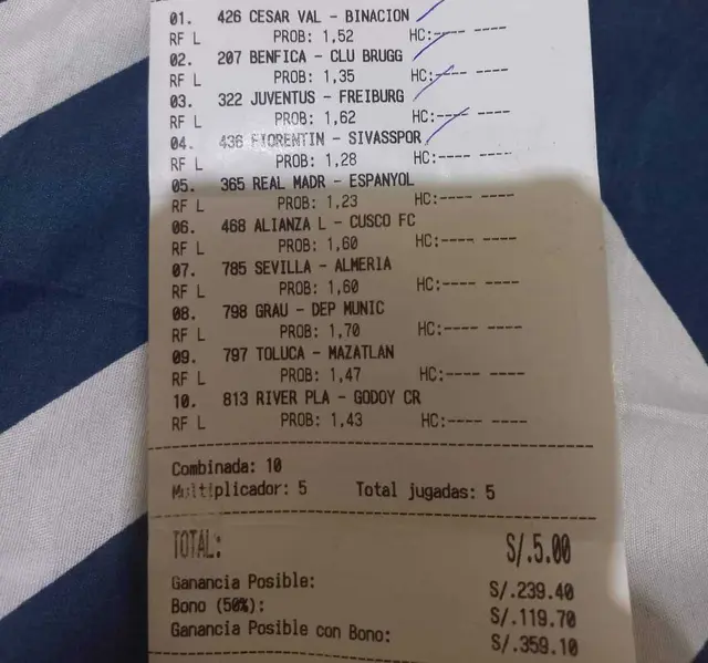Hincha apostó 5 soles al triunfo de Alianza Lima.   