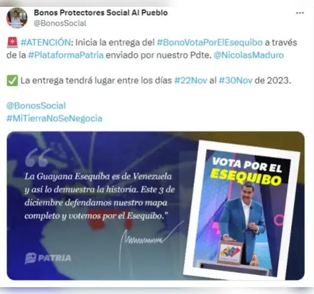 Bono Esequibo 2023 Bono Esequibo 2023