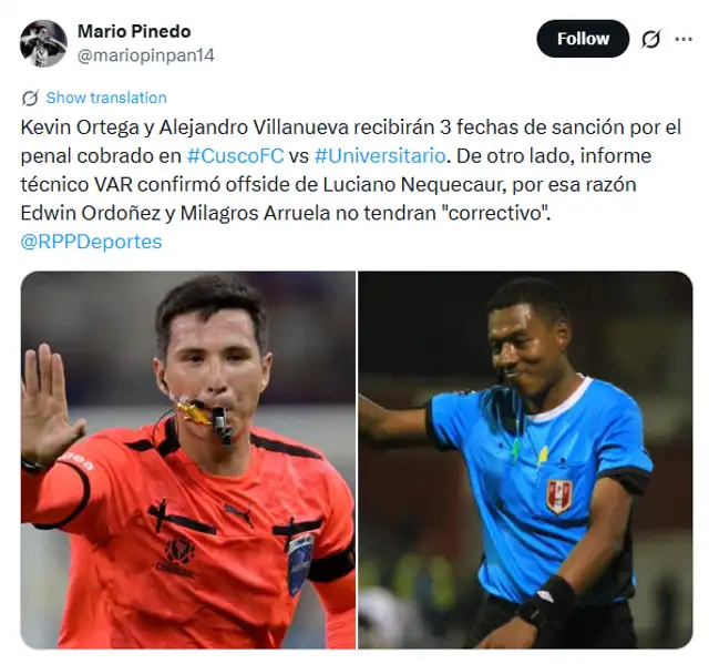 kevin ortega alejandro villanueva penal