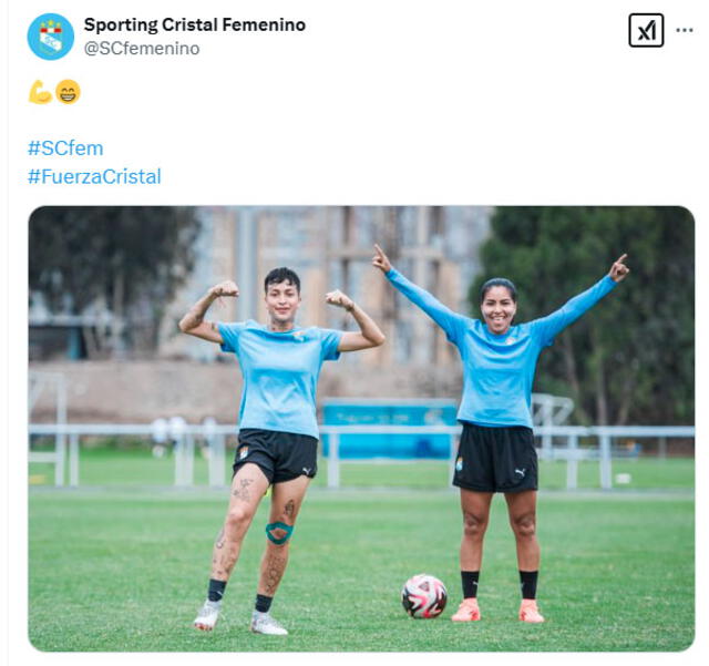 La publicación de Sporting Cristal sobre Sabrina Ramírez   