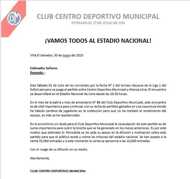 Deportivo Municipal, Alianza Lima Deportivo Municipal, Alianza Lima
