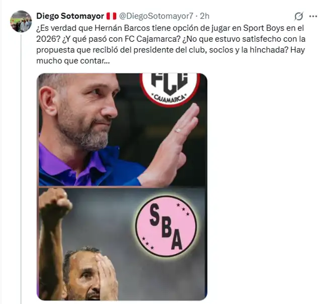  Hernán Barcos podría ponerse la camiseta de Sport Boys | Diego Sotomayor    