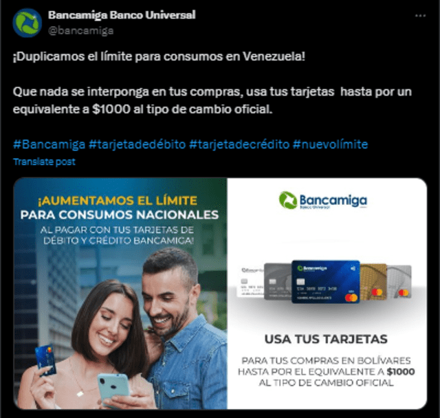 Bancamiga en línea