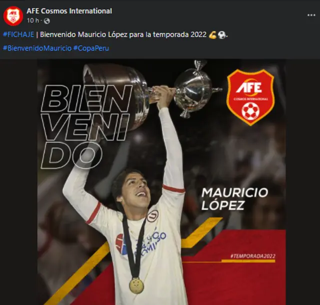 Mauricio López jugará la Copa Perú.