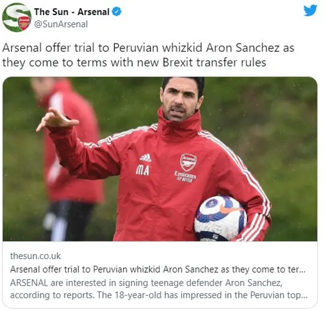 Arsenal interesado en Arón Sánchez   